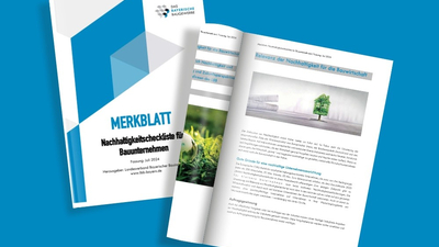 Merkblatt Nachhaltigkeit Checkliste
